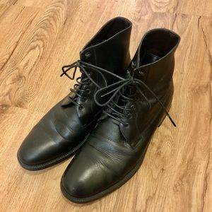 Man a.testoni black leather boots